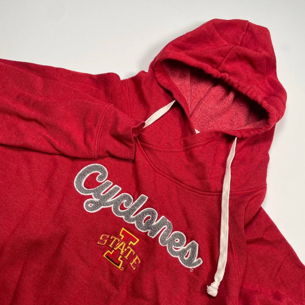 Captivating Apparel Iowa State Cyclones Hoodie Red Women Large NCAA Sweatshirt